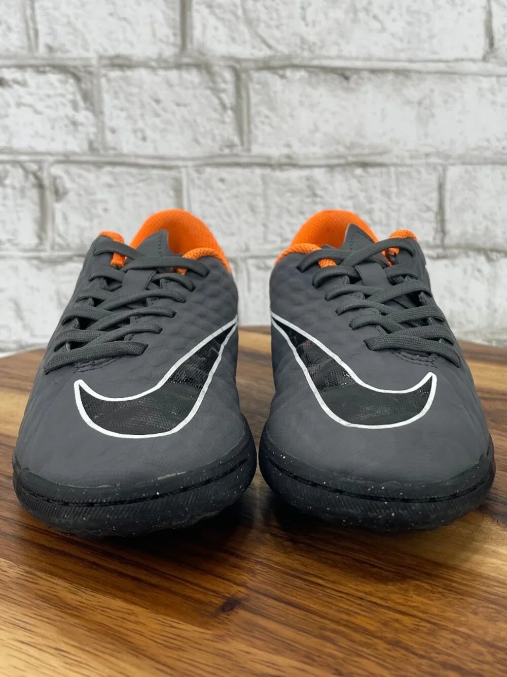 Nike Hypervenom X Phantom 3 Academy TF AH7298-081 Kid 2.5 Gray Turf Soccer Shoes
